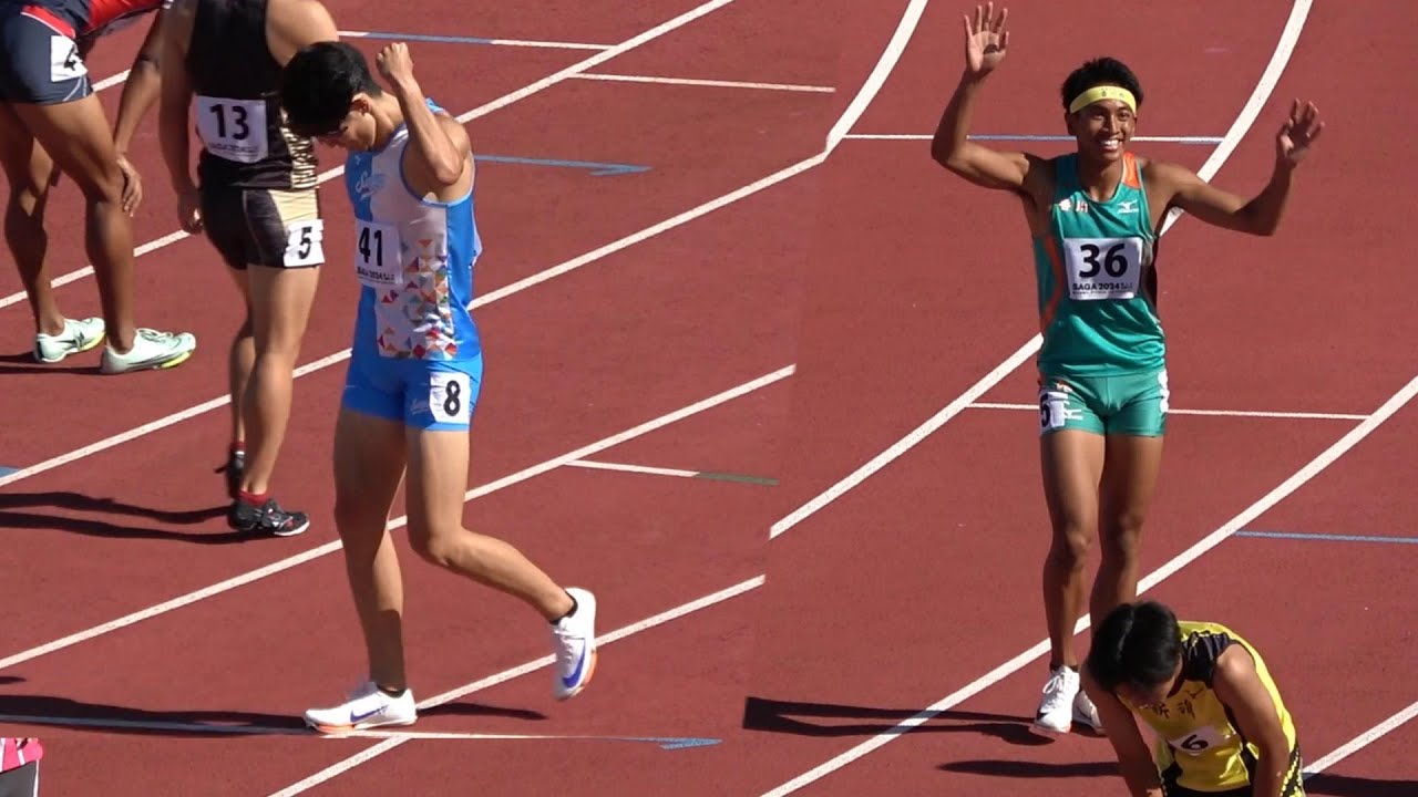 決勝 少年A＆成年 男子300m 佐賀国スポ陸上2024 国体