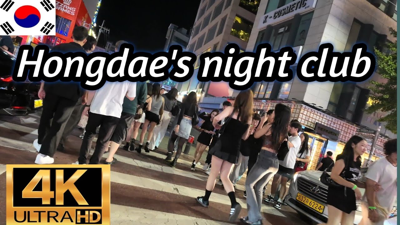 [ 4K ] Hongdae's night Club in Seoul