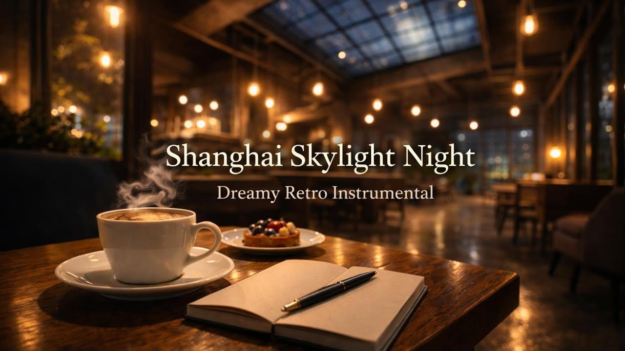 【集中・読書／1H／歌なし】スローで静かな夢見レトロ・チル カフェBGM｜上海 スカイライトの夜 / Slow Dreamy Retro Chill Café BGM (1H, No Vocals) 