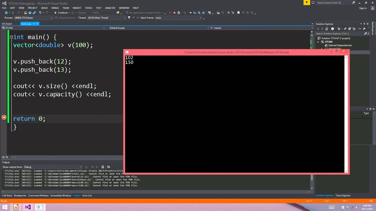 C++ STL: Вектор против Списка