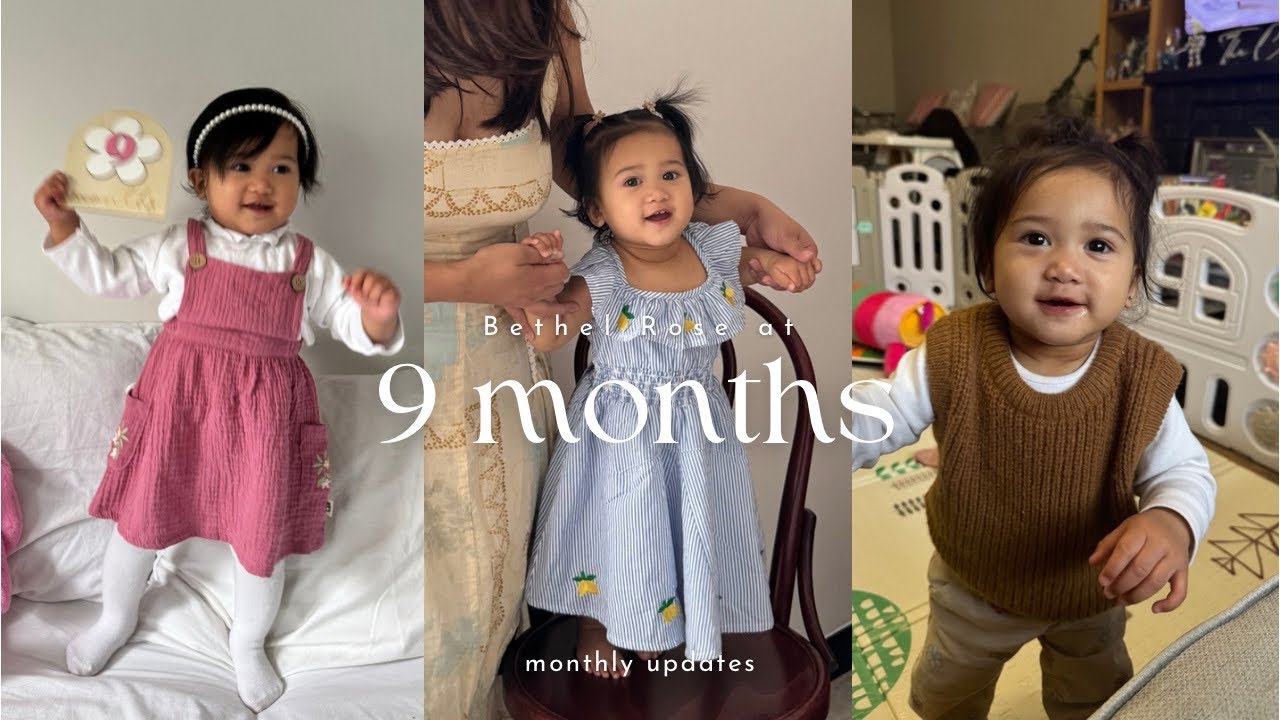 Bethel Rose at 9 months | Stepping on my own, Daycare pick ups and Celebrating Daddy’s Birthday 
