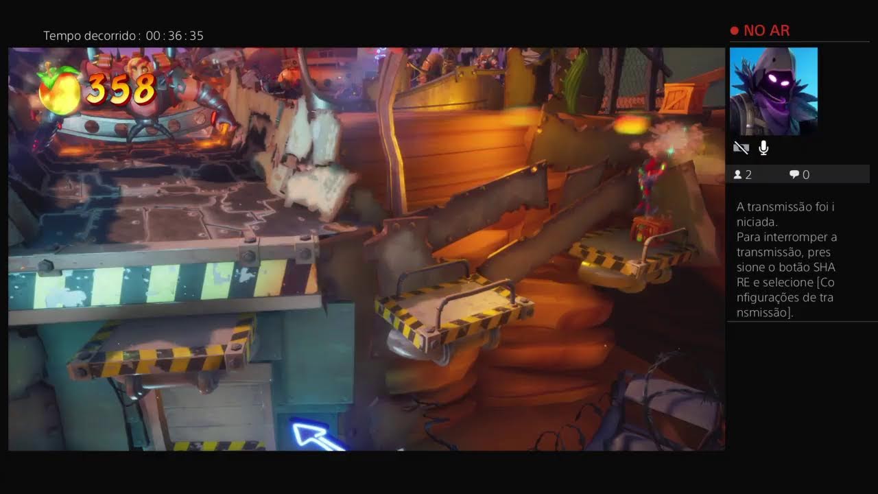 Jogando Crash Bandicoot 4