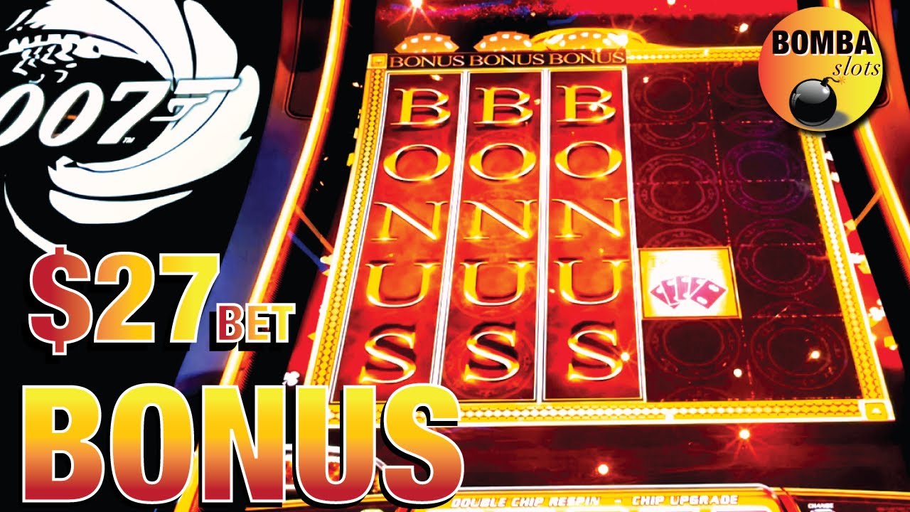 &spades;️&diams;️&clubs;️ Casino Royal ~ 007 up  to $27 Bets & Bonus at The Cosmo in Las Vegas Slot Machine Play 🎰