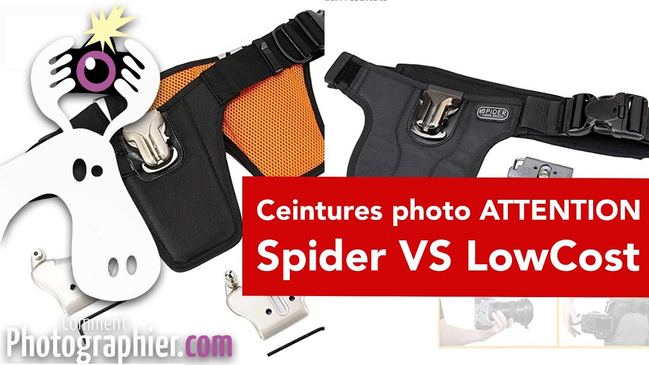 Ceinture photo SPIDER VS ceinture LowCost