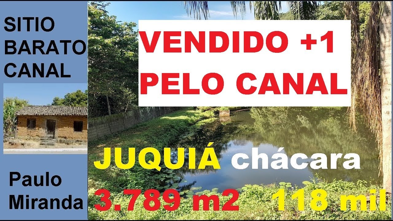 VENDIDA chácara em Juquiá SP por 118mil linda com lagoa