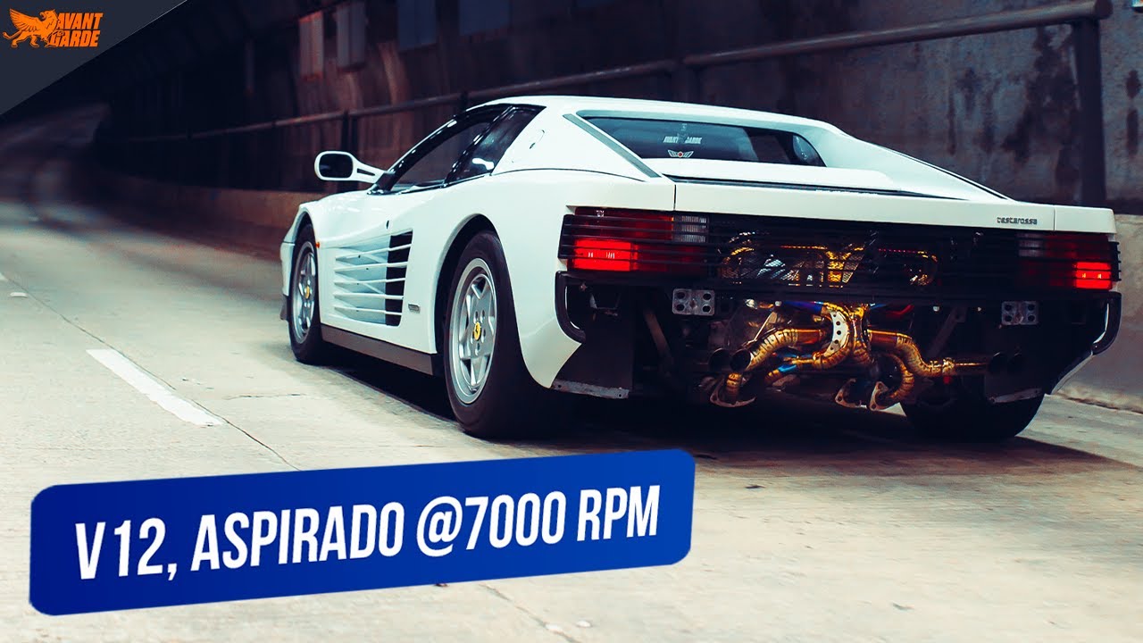 Única Ferrari TESTAROSSA com escape em Titânio Secret Weapon DO MUNDO