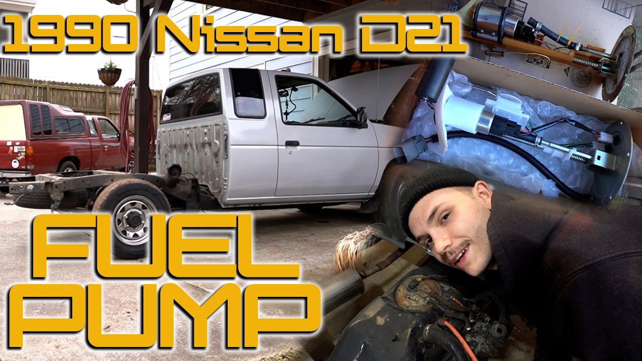 1990 NISSAN D21 GETS A NEW FUEL PUMP!!! Plus DIY Bed Bushings and Quick Release Battery Terminals