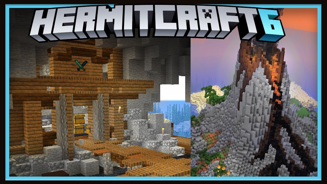 Hermitcraft Season 6: Volcano Storage Room And Announcement!   (Minecraft 1.13.1 survival  Ep.33)