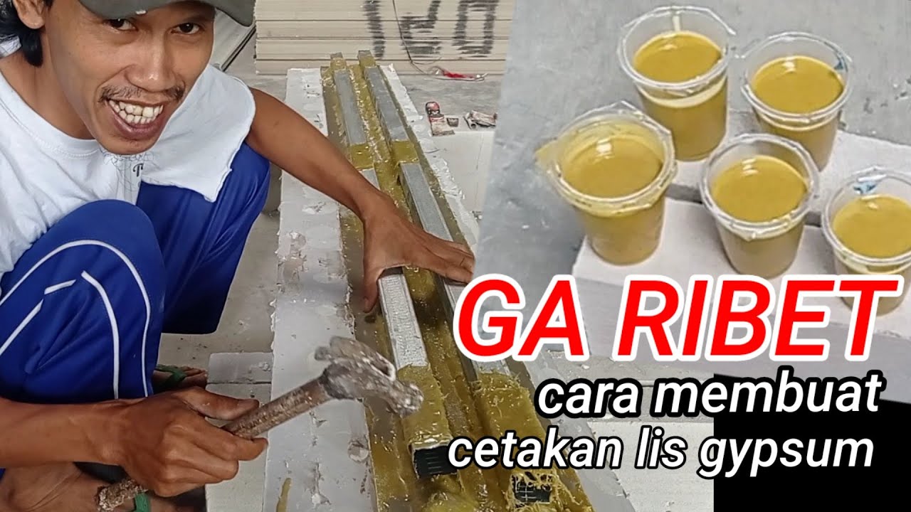 Cara membuat cetakan lis gypsum no ribet