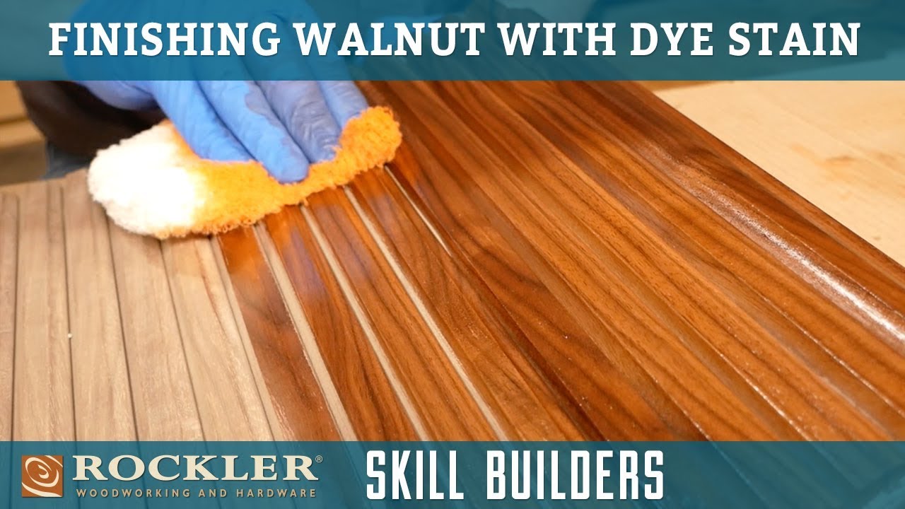 Finishing Walnut with Dye Stain | Rockler Skill Builders