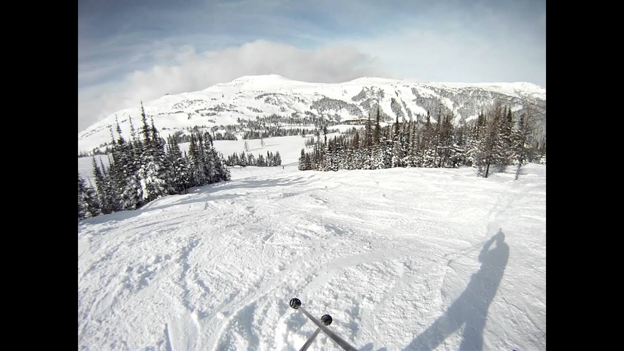 Shoulder cliff (ride to Back Door) - Sunshine Village, Banff, Alberta, Canada, March 2012