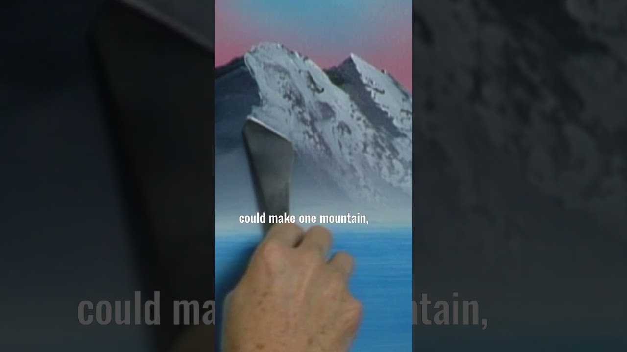 Bob Ross shows you how to make an almighty mountain