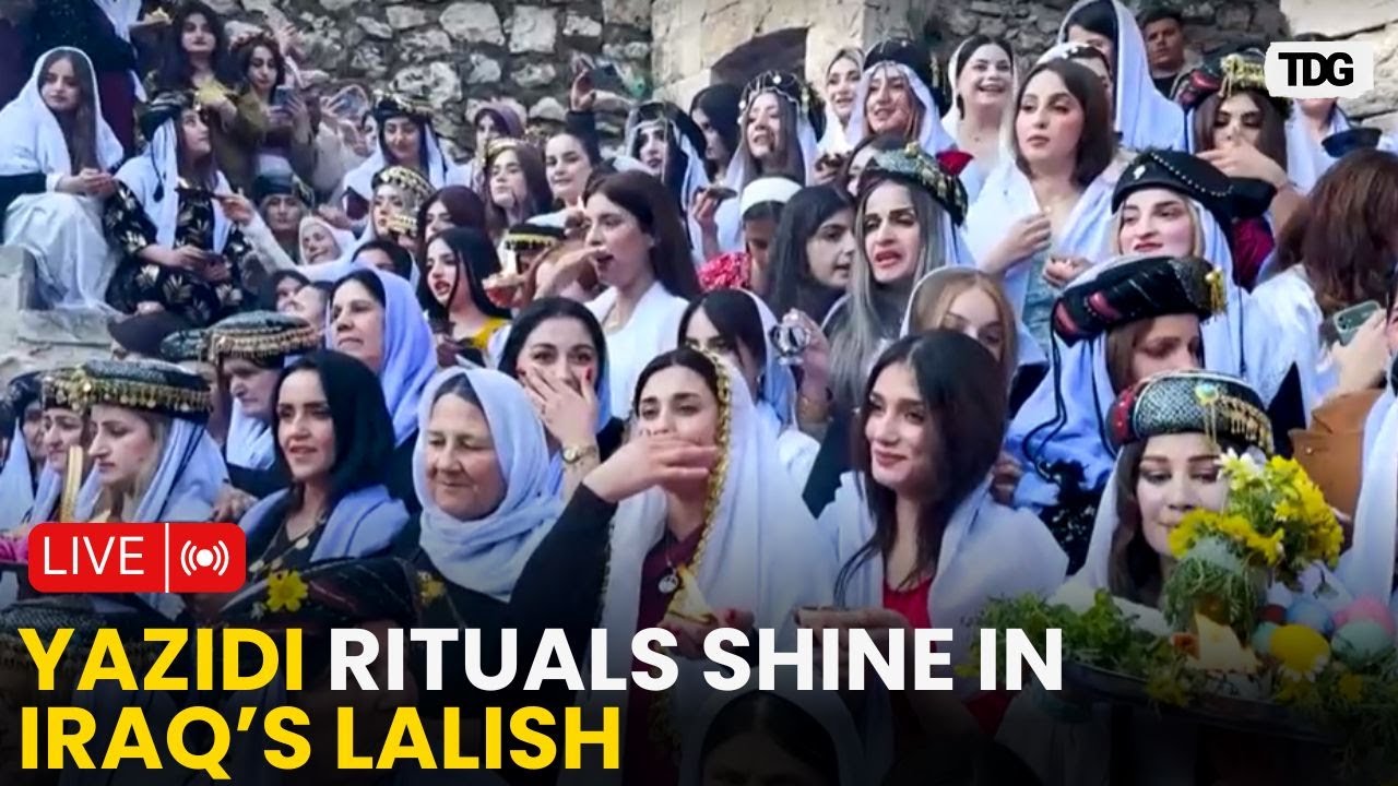 Iraq Live: Iraq’s Yazidis Celebrate Red Wednesday with Sacred Rituals at Lalish Temple