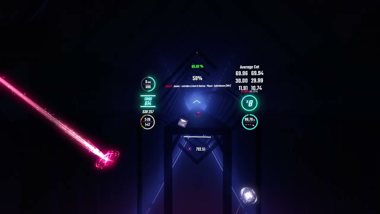 [Beat Saber AI] Atomic (VIP) - 96.51% FC