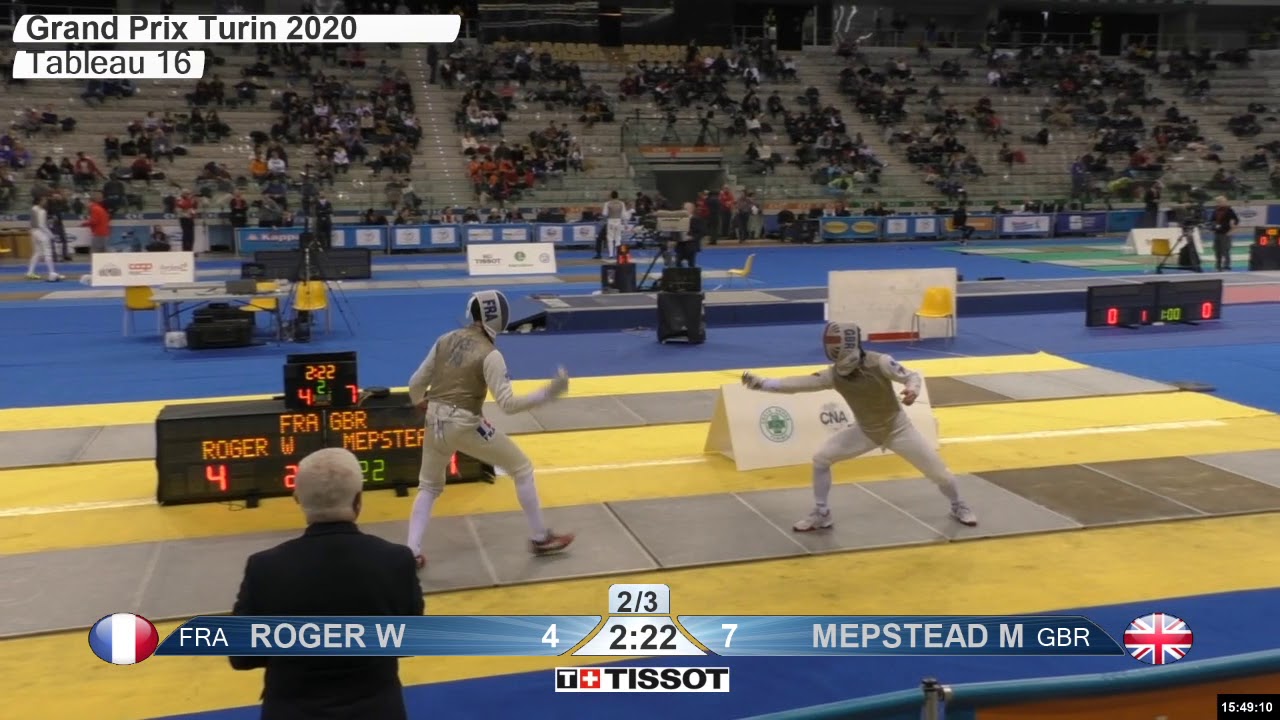 2020 134 T16 04 M F Individual Turin ITA GP YELLOW MEPSTEAD GBR vs ROGER FRA