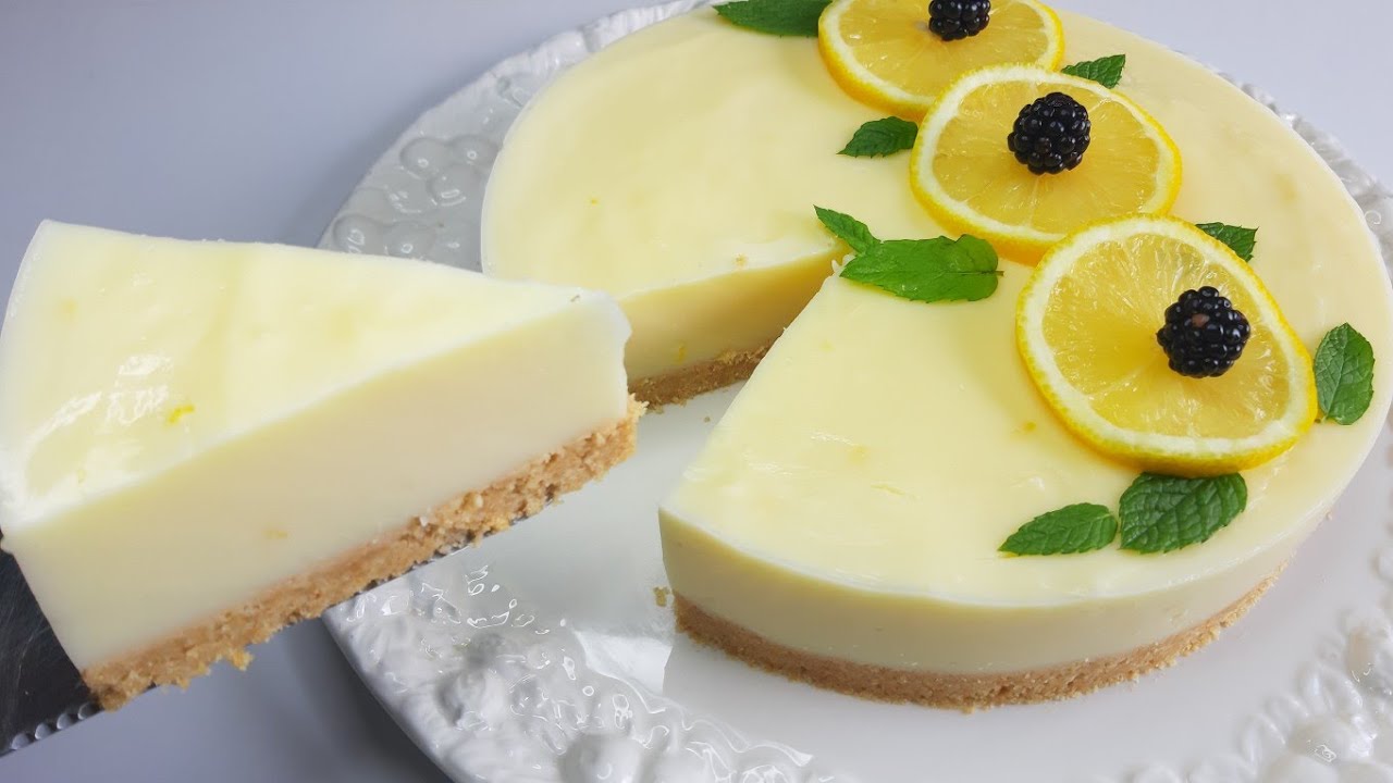 ЛИМОННЫЙ ТОРТ БЕЗ ПЕЧИ Тает во рту, вкусно ЗА НЕСКОЛЬКО МИНУТ