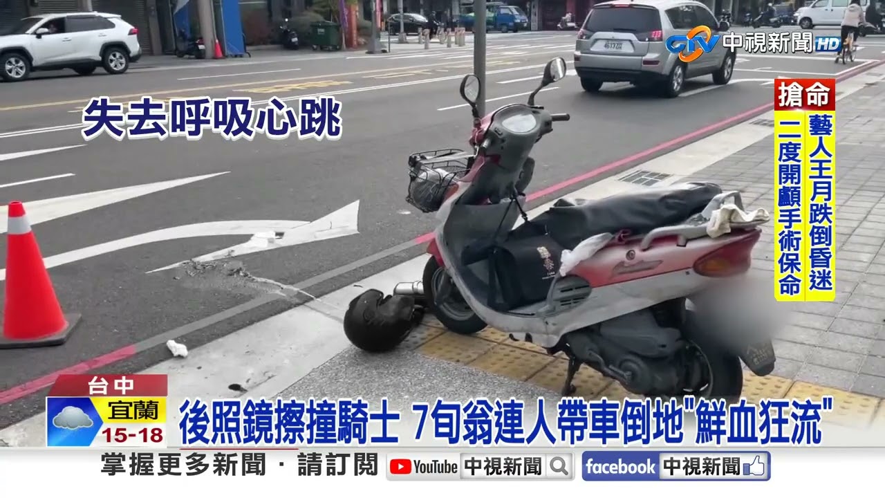 7旬翁遭撞倒地噴血 女團購主