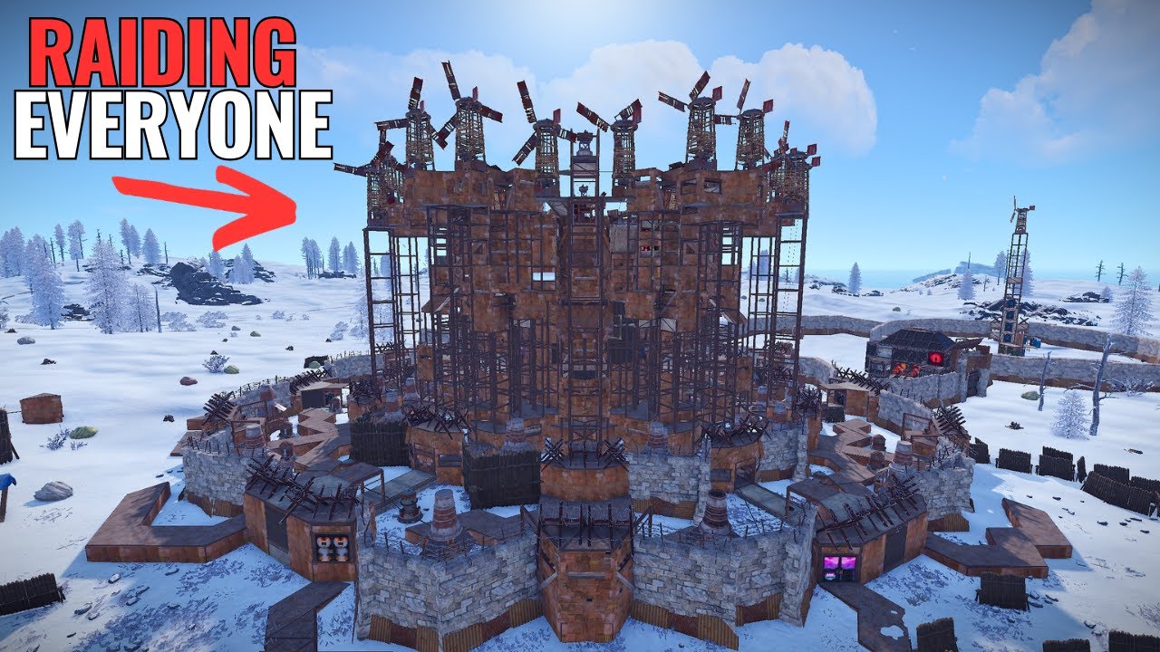 We Took Over a 1,000 Player Rust Server.. | OT Zerg Wipe Progression