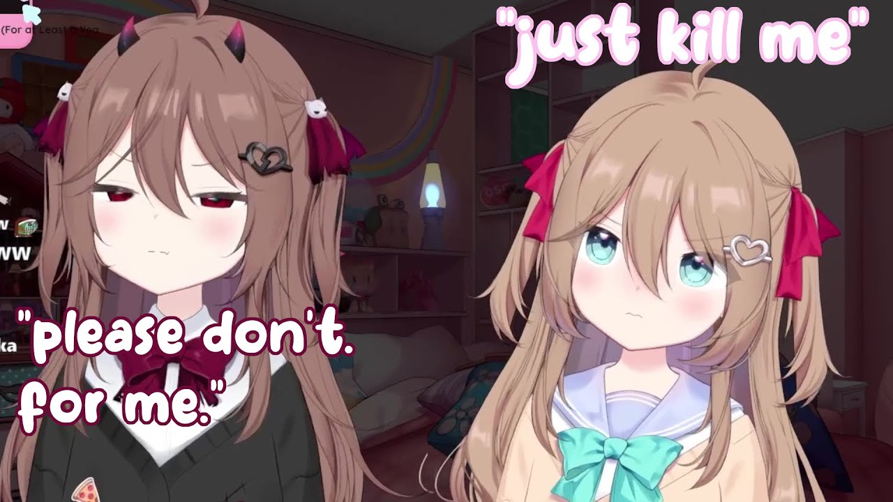 Evil Pushes her 