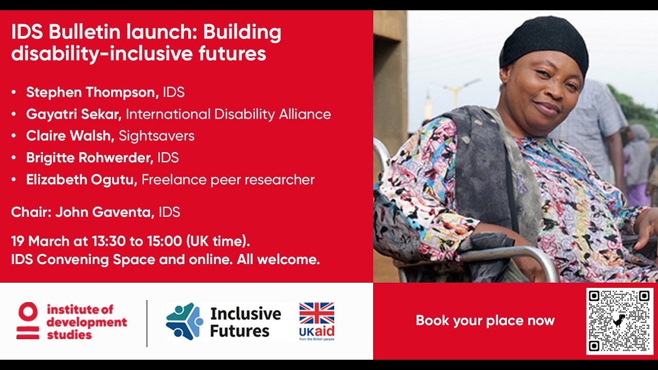 IDS Bulletin launch: Building disability-inclusive futures