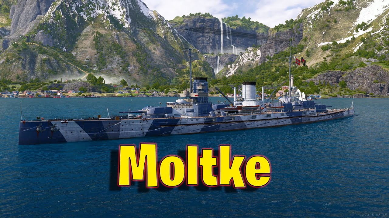 Meet The Moltke! Tier 4 German Battlship in World of Warships Legends!