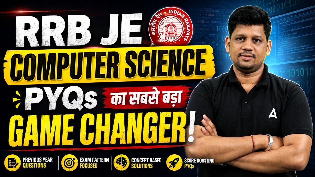 RRB JE 2026 | RRB JE Computer Science Previous Year Questions | RRB JE PYQs | By Mayank Sir