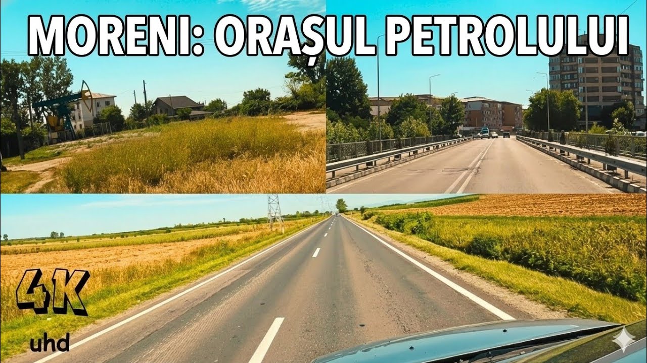 La Volan în România 4K: Titu - Moreni | Turul Orașului Petrolului | Traseu DN71 & DJ720 POV