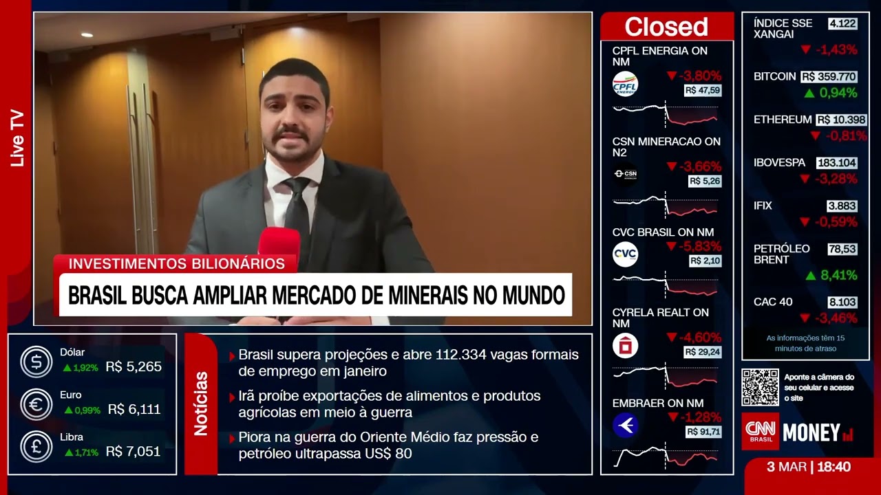 CNN BRASIL | Brasil leva 35 projetos e R$ 28 bi ao PDAC | Presidente da ADIMB fala à CNN Brasil