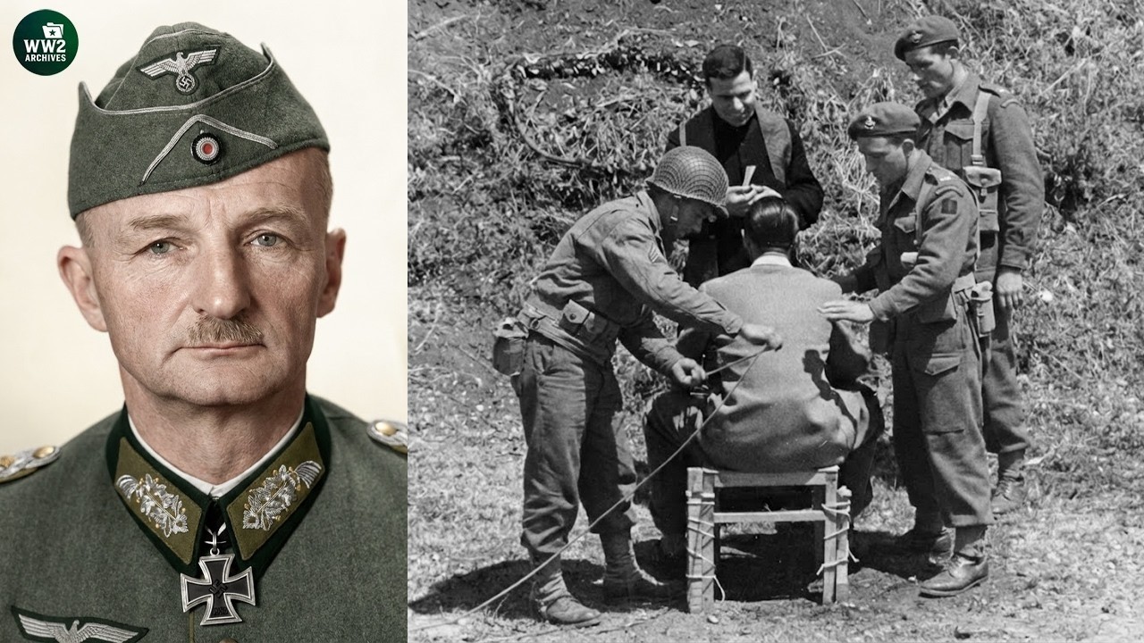 Egzekucja nazistowskiego generała, który zabił 400 cywilów na Bałkanach Erdmannsdorff