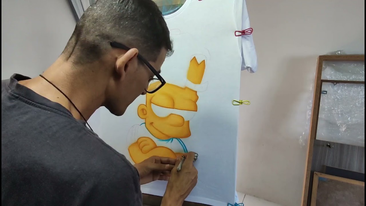 Bart Simpson - Aerografia em camiseta