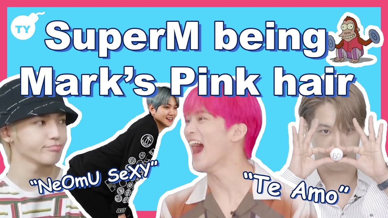 SuperM being Mark's pink hair