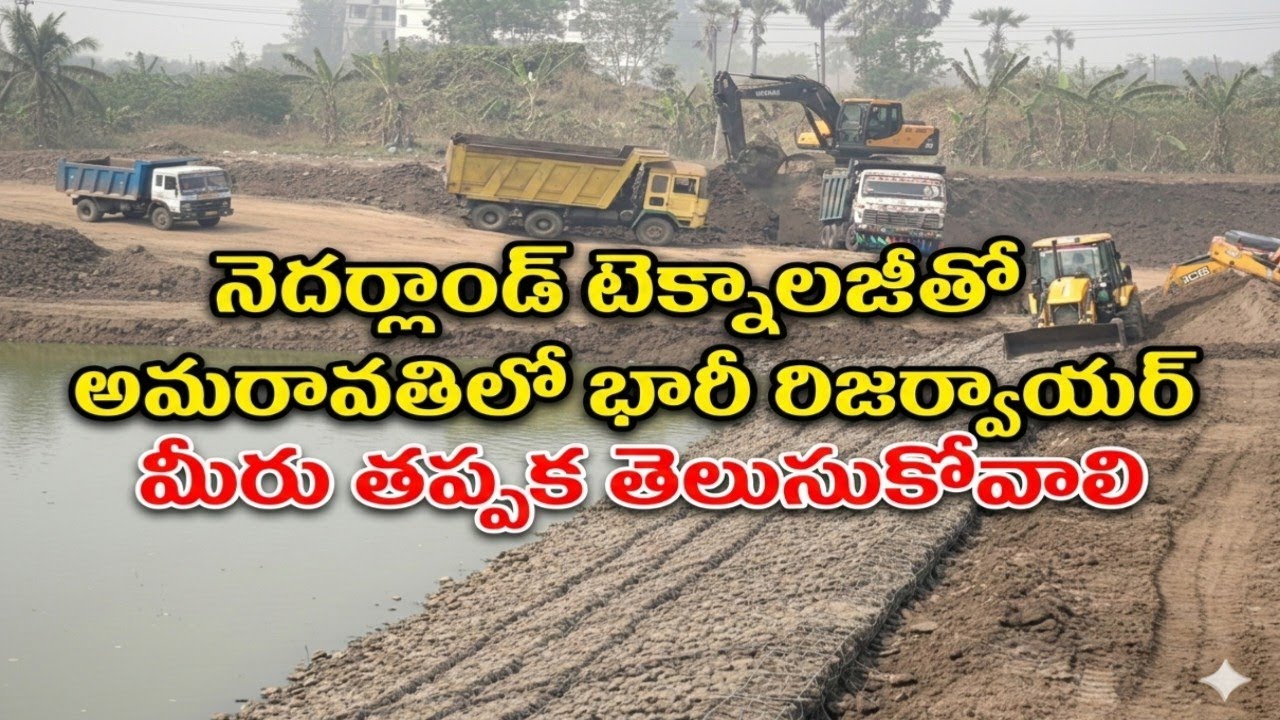అమరావతిలో పెనుమాక రిజర్వాయర్ పనుల లేటెస్ట్ అప్డేట్! | Amaravati Reservoir Construction News