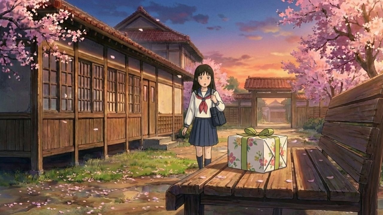 First Love in High School — A Ghibli Style Anime Valentine Story