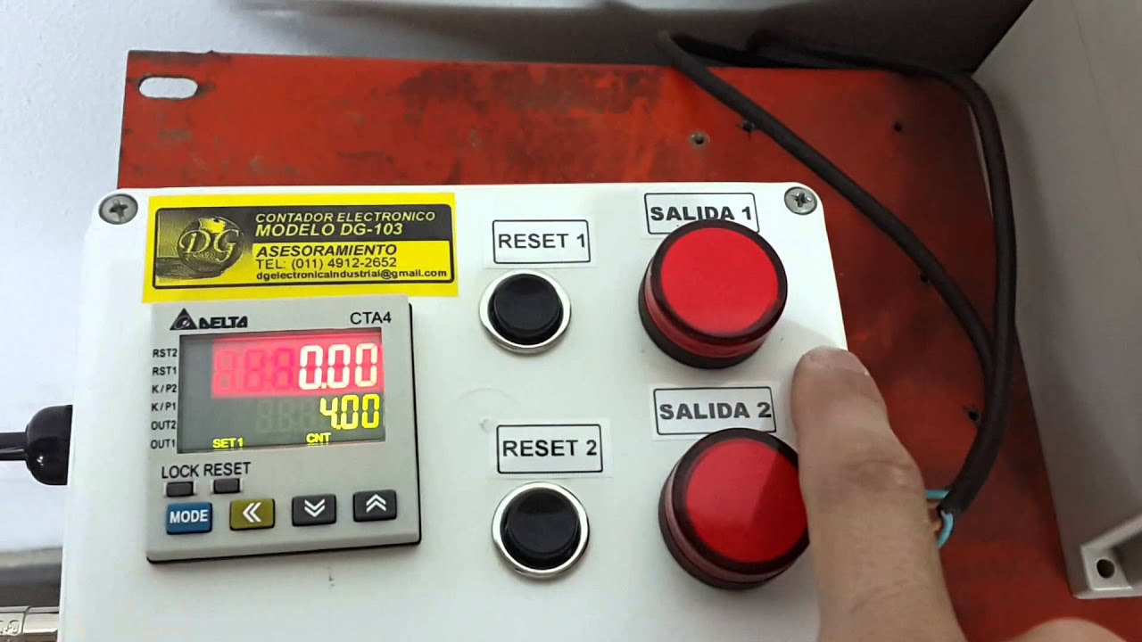 contador electronico DG-103 doble salida a rele