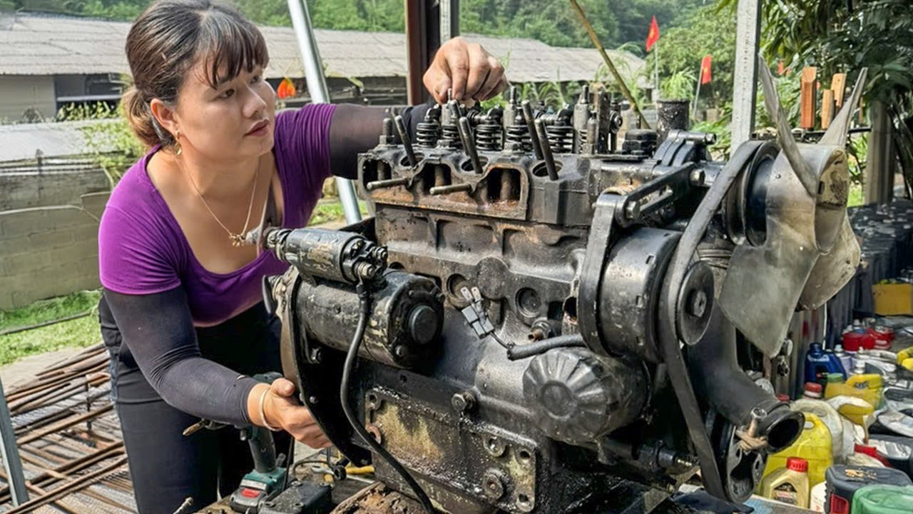 Masterful Restoration 3 Cylinder Engine Damaged - Reviving Cylinder Engine | New Blacksmith Girl