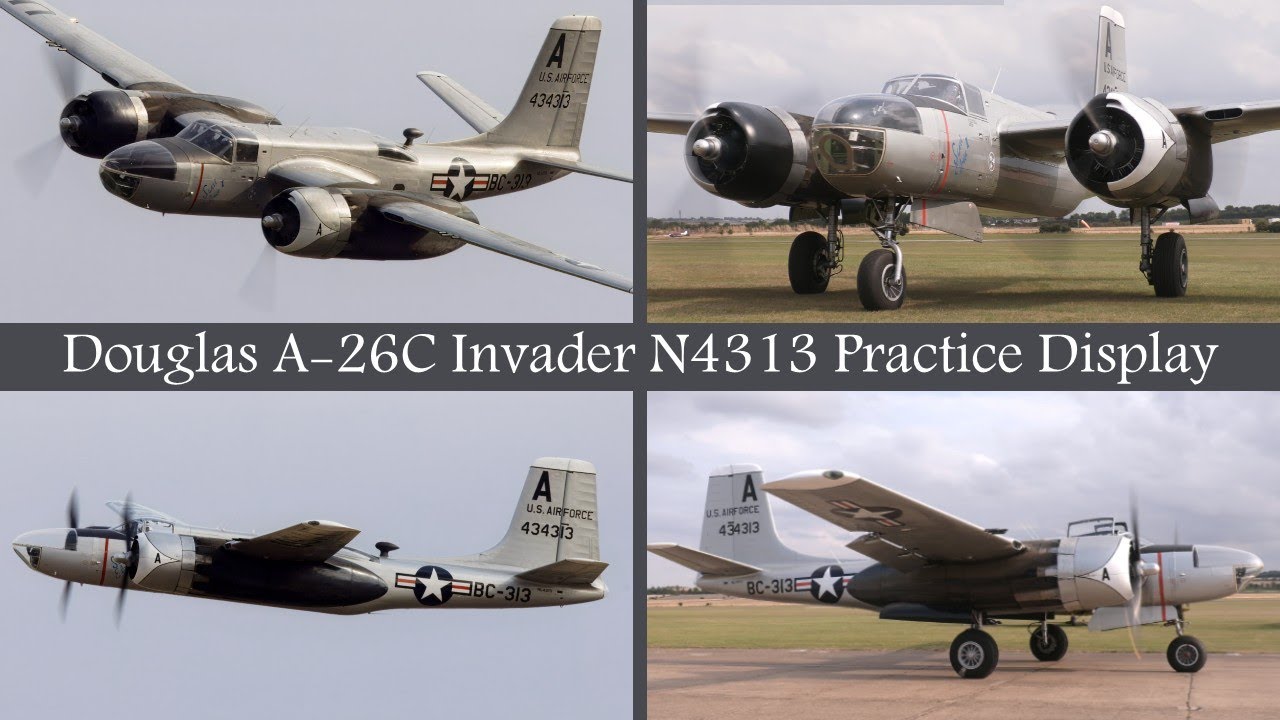 A-26C Invader Display Practice at Duxford