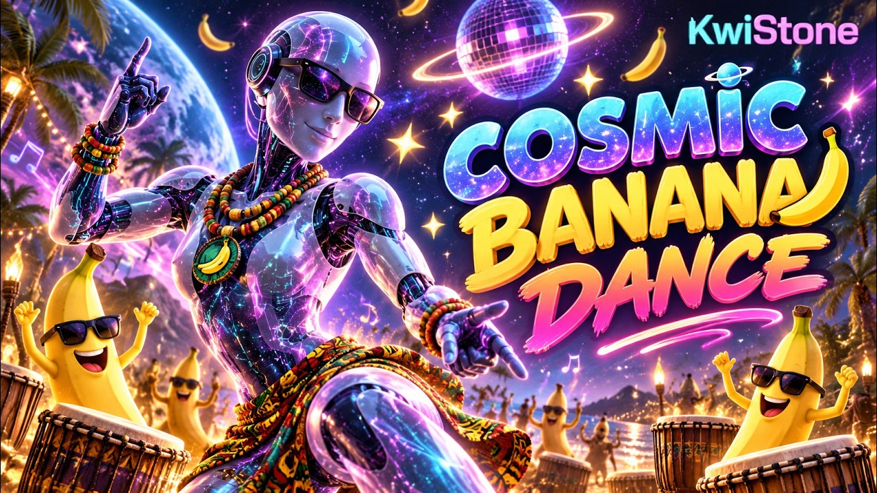 Cosmic Banana Dance 🍌🌌 | West African Polyrhythm &times; World Percussion | KwiStone