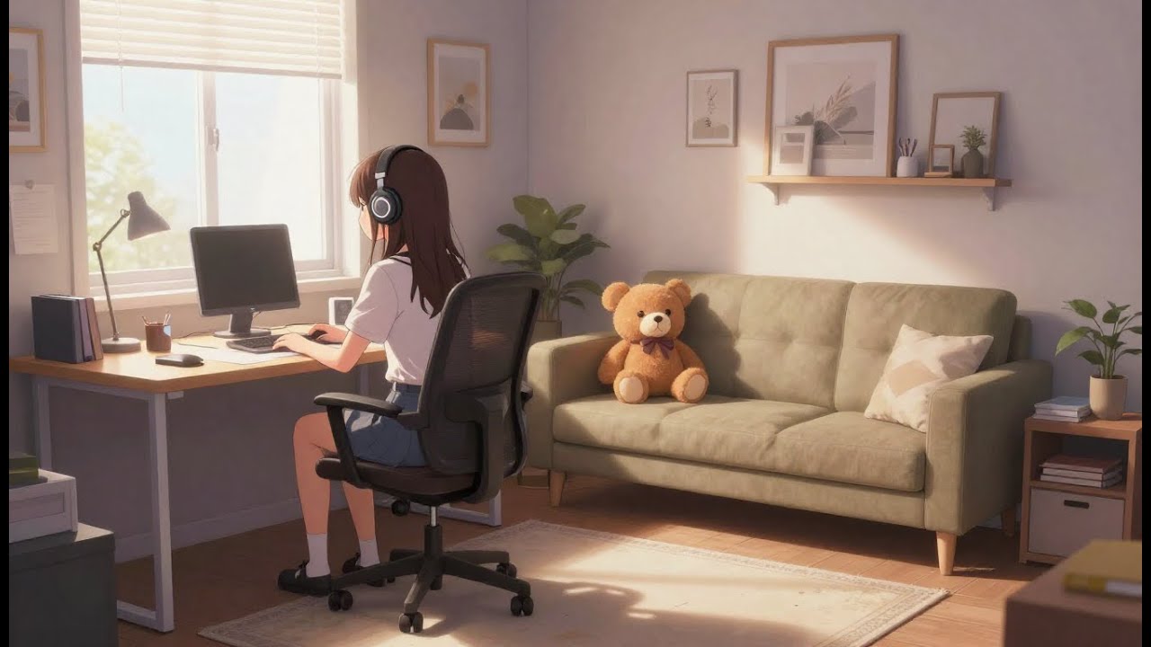 happy vibe lofi beats - to chill or for studying [30min]