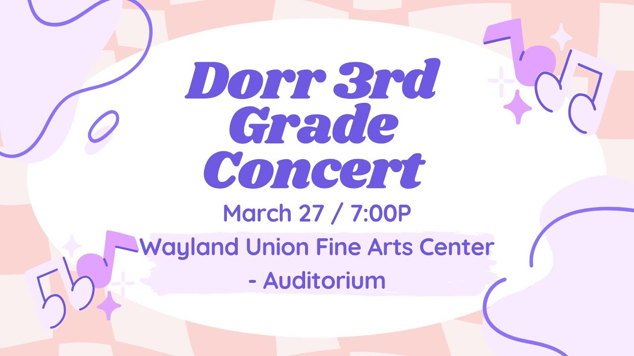 Dorr 3rd Grade Concert 2025