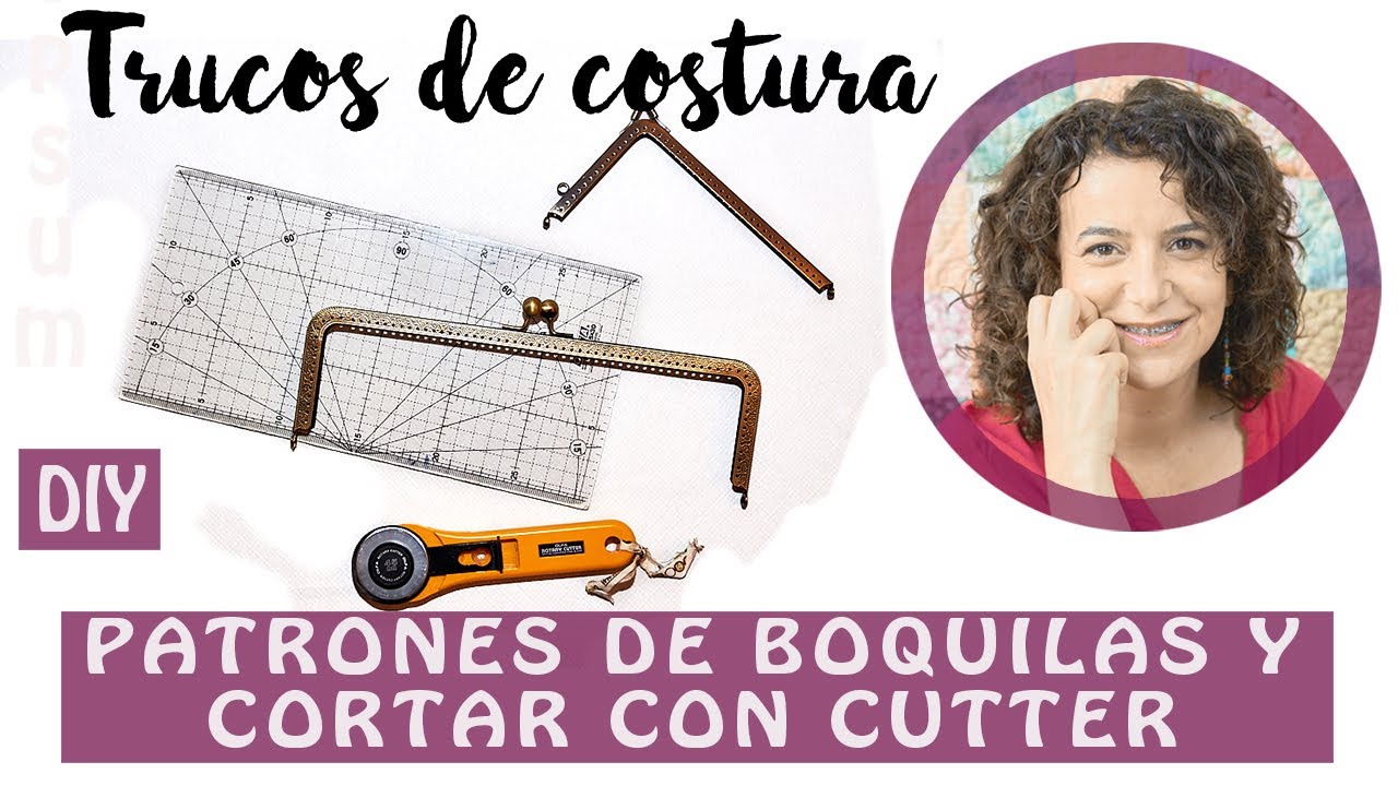 CÓMO sacar PATRONES de BOQUILLAS metálicas | CORTAR CON CUTTER  (trucos de costura)