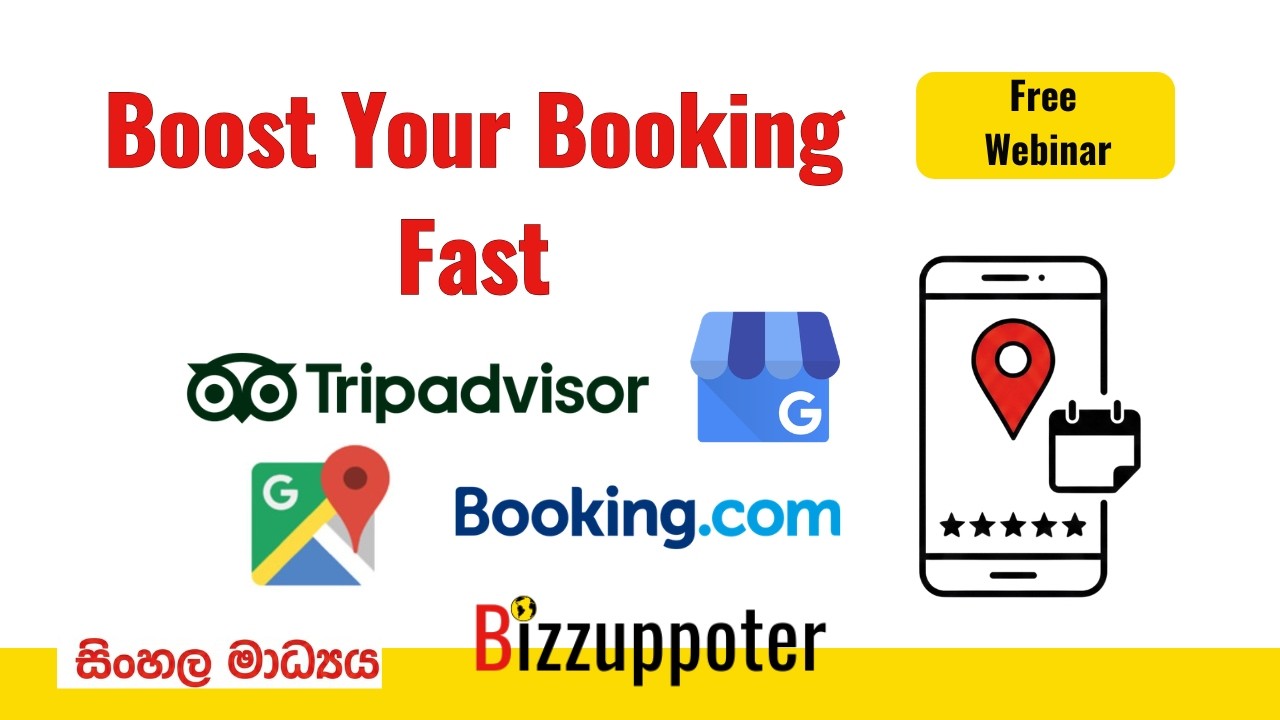 How to Boost Your Hotel & Tour Bookings in Sri Lanka | Bizzuppoter  Webinar (Sinhala) 2026