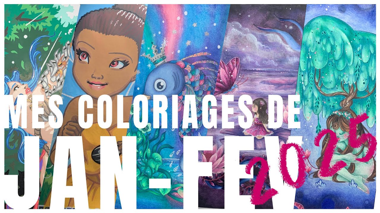 Coloriages Terminés // Janvier et Février 2025 - Coloriage pour adulte