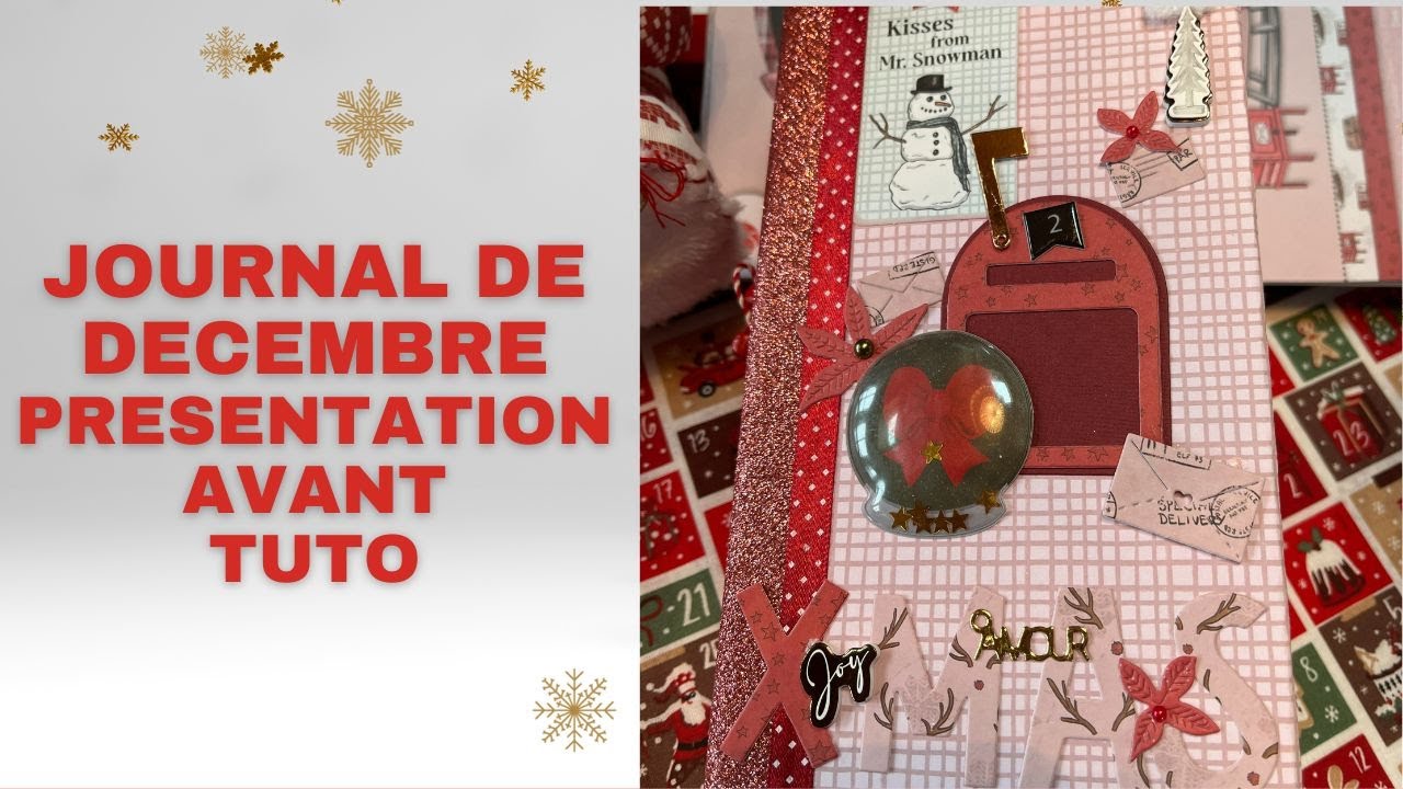 PRESENTATION DU NOUVEAU PROJET EN TUTORIEL : DECEMBER DAILY PAPERBLOCK ACTION