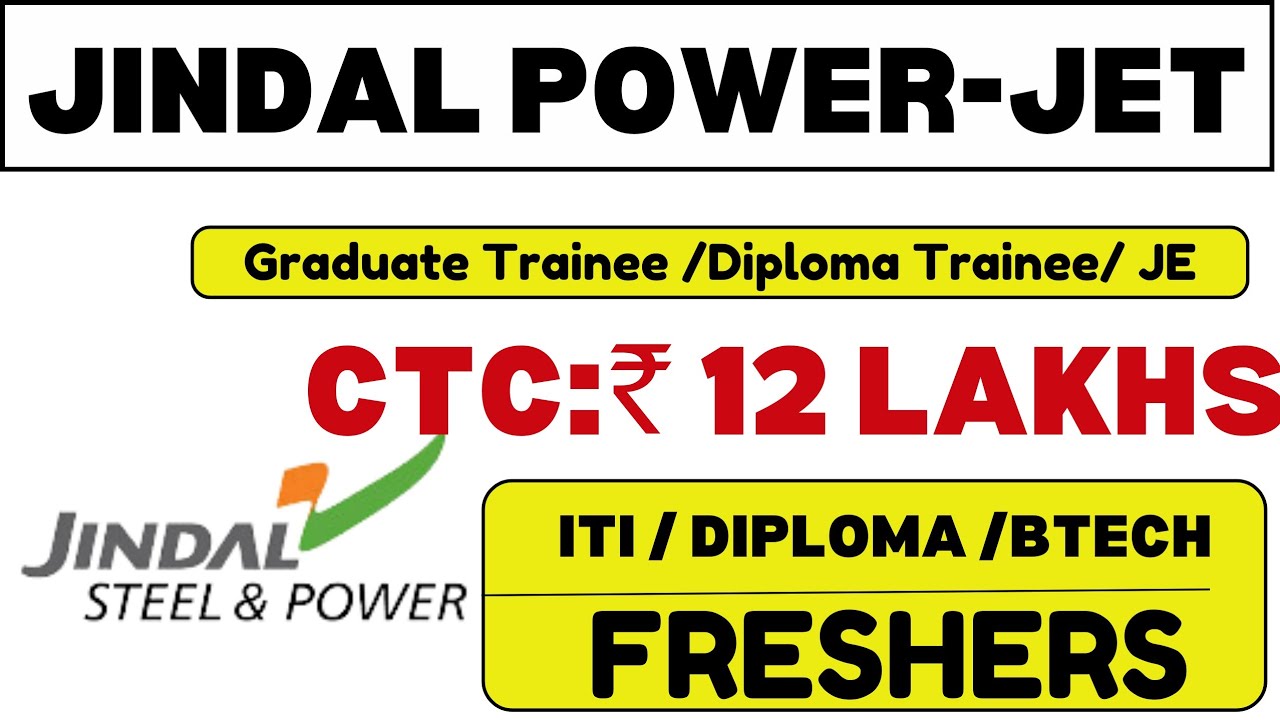 Jindal Power Latest HIRING | Freshers Jobs | Diploma Jobs | Engineers Jobs | MNC JOBS |All India Job