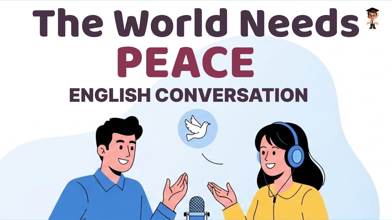 English Podcast for Beginners: The World Needs PEACE | How to Talk About Love | A1 Level