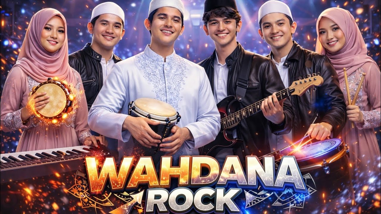 Wahdana lirik  Versi Rock , cover AI 