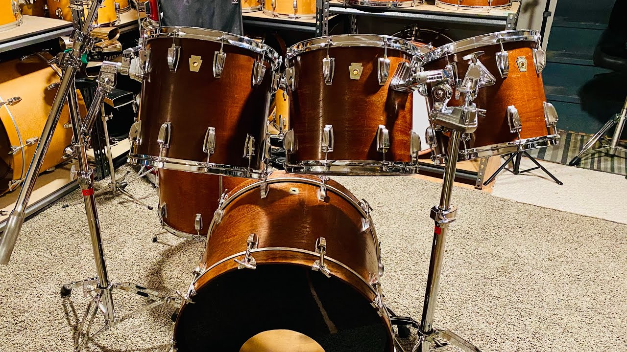 80's Vintage Ludwig Drum Set 12,13,14,16, 22 Bass Drum