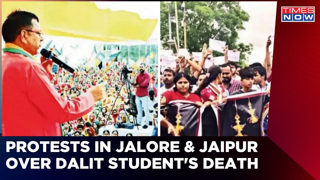 Dalit Boy Beaten To Death By A Teacher: Protests Against Gehlot Government | Latest News