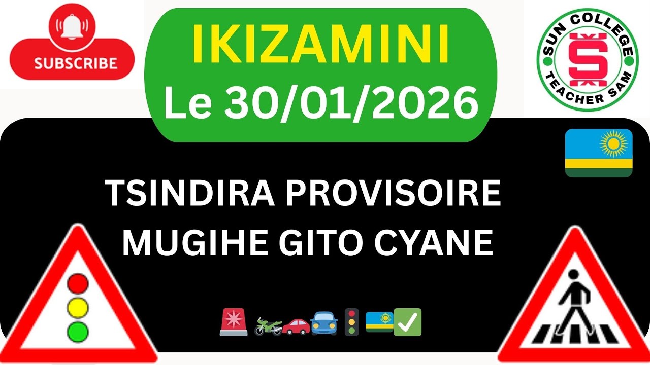 30 01 🚨IKIZAMINI CYA POROVIZWARI ⭕🚭🚳⭕ AMATEGEKO Y'UMUHANDA 🚨 IBIBAZO N'IBISUBIZO 2026🚨 SAM TEACHER 🚨