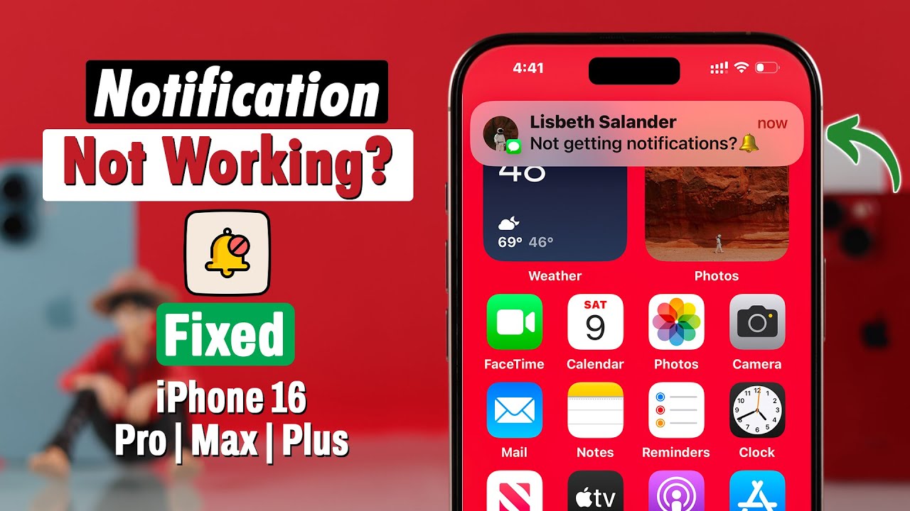 Исправьте неработающие уведомления на iPhone 16/16 Pro Max! [Как исправить отсутствие уведомлений]